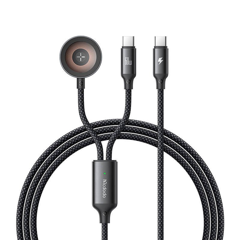 Mcdodo CA-2200 2-in-1 USB-C cable Apple Watch charger, 60W, 1.2m