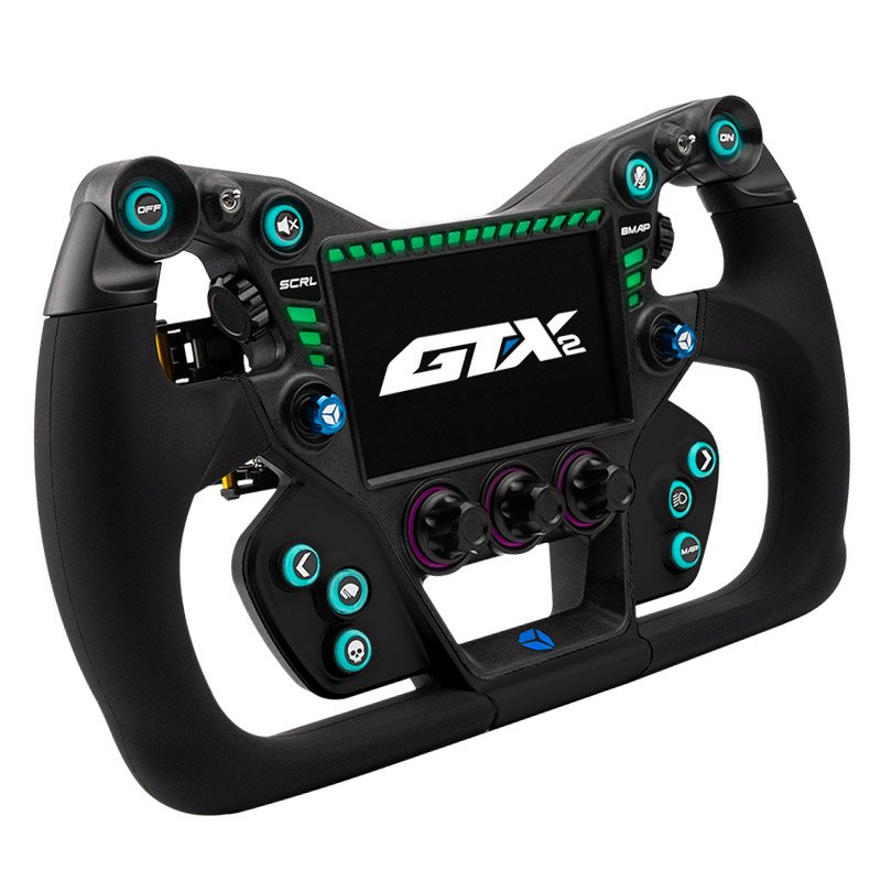 Cube Controls GTX2 Lenkrad, schwarz/blau - 30 cm Grip