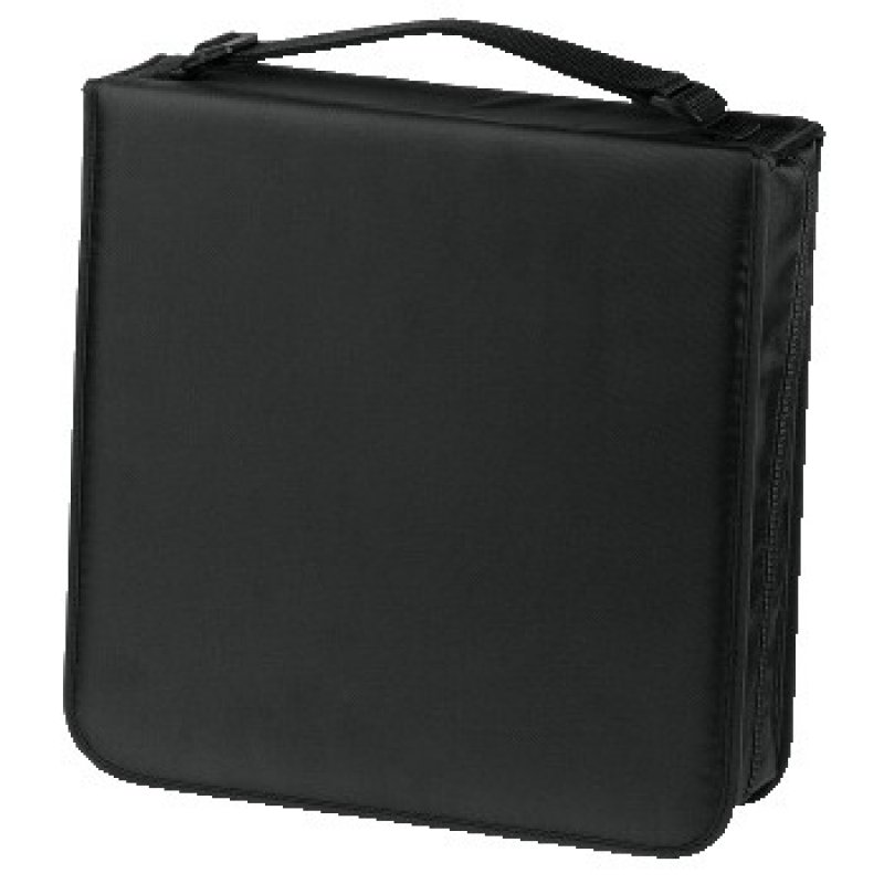 Hama CD/DVD/Blu-Ray Disc Wallet, Up to 34 Discs, Cleaning Cloth, Black