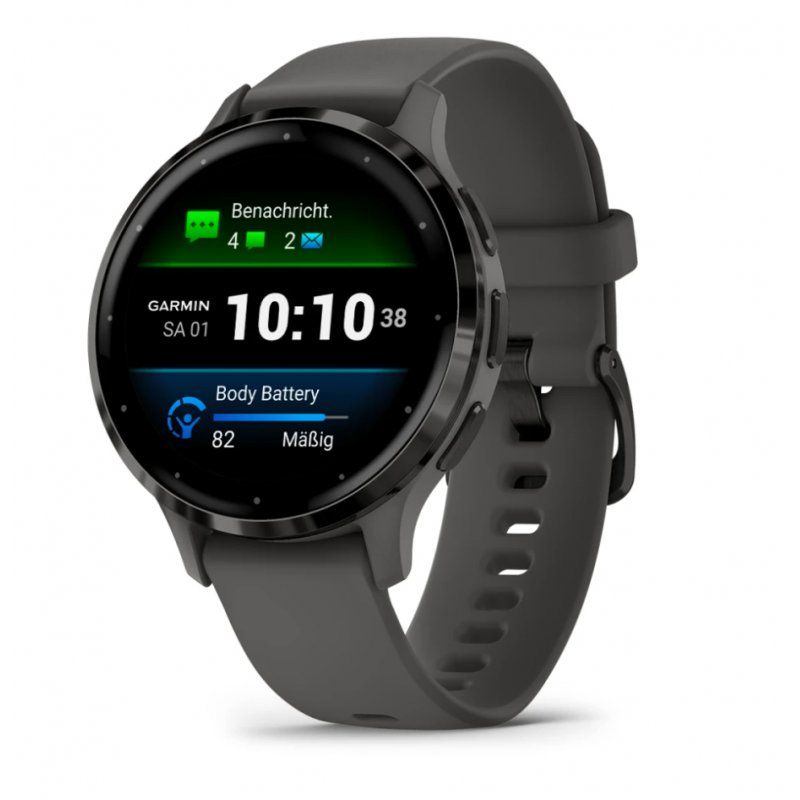 Garmin Venu 3S 3,05 cm (1.2") AMOLED Numérique 390 x 390 pixels Écran tactile Gris Wifi GPS (satellite)
