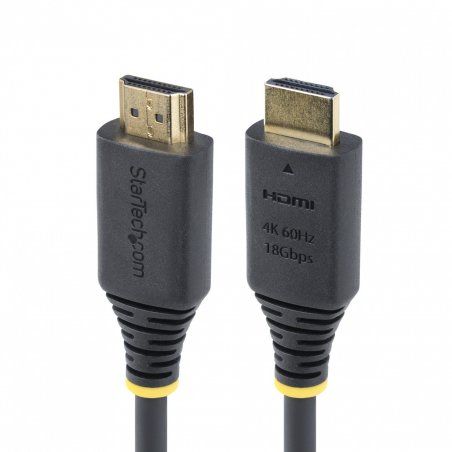 StarTech.com 1.5m (4.9ft) Premium Certified High Speed HDMI Cable, 4K 60Hz/1440p 144Hz, HDR10/HDCP 2.2/ARC, 18Gbps, UHD
