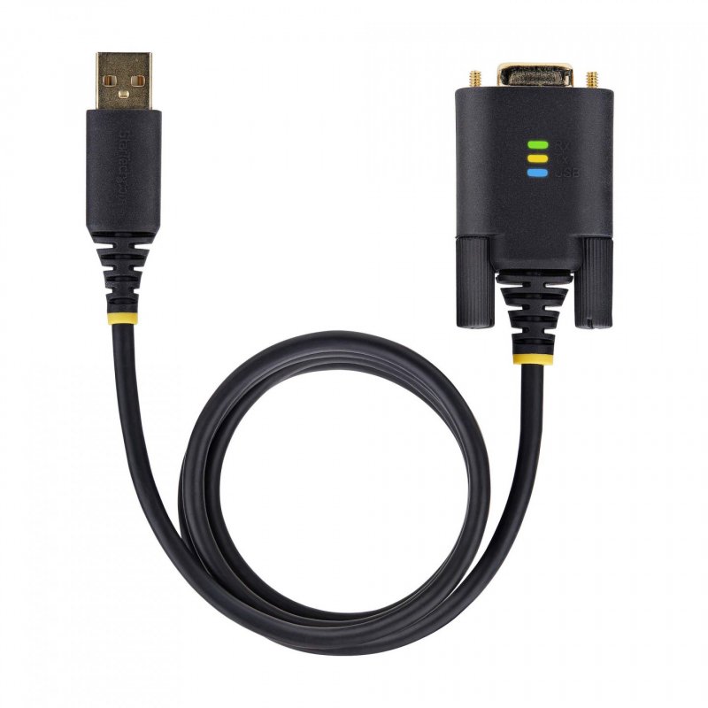 StarTech.com Câble Série Null Modem vers USB de 2m, Rétention COM, FTDI, USB-A vers DB9 RS232, Câble Adaptateur USB
