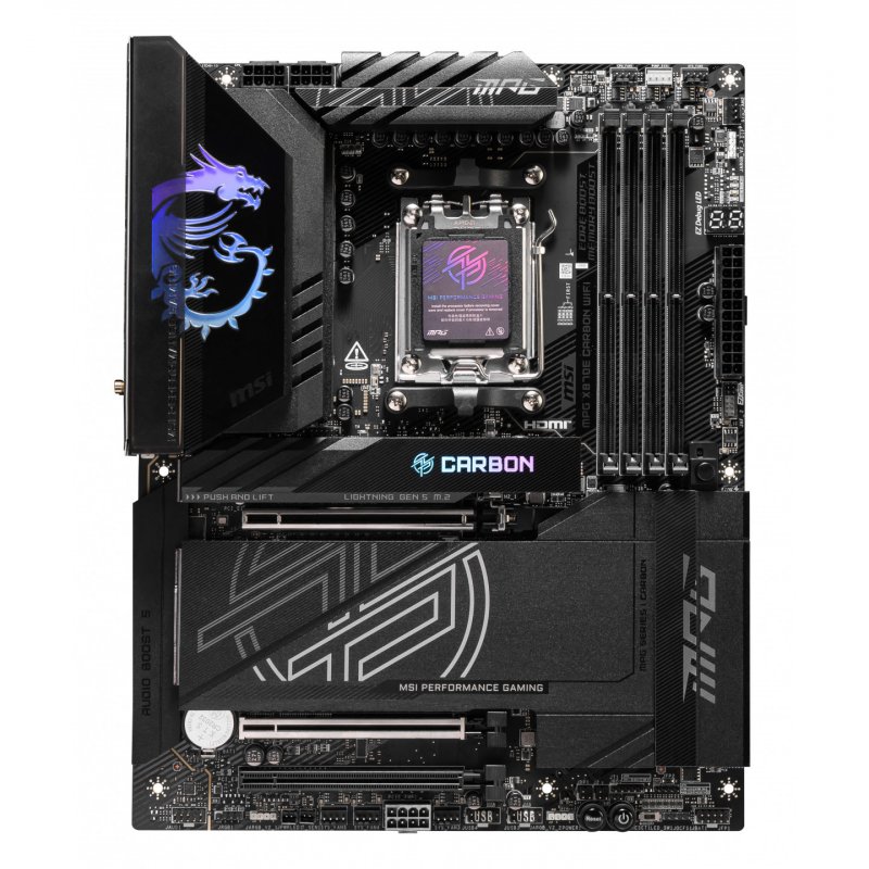 MSI MPG X870E CARBON WIFI motherboard AMD X870E Socket AM5 ATX