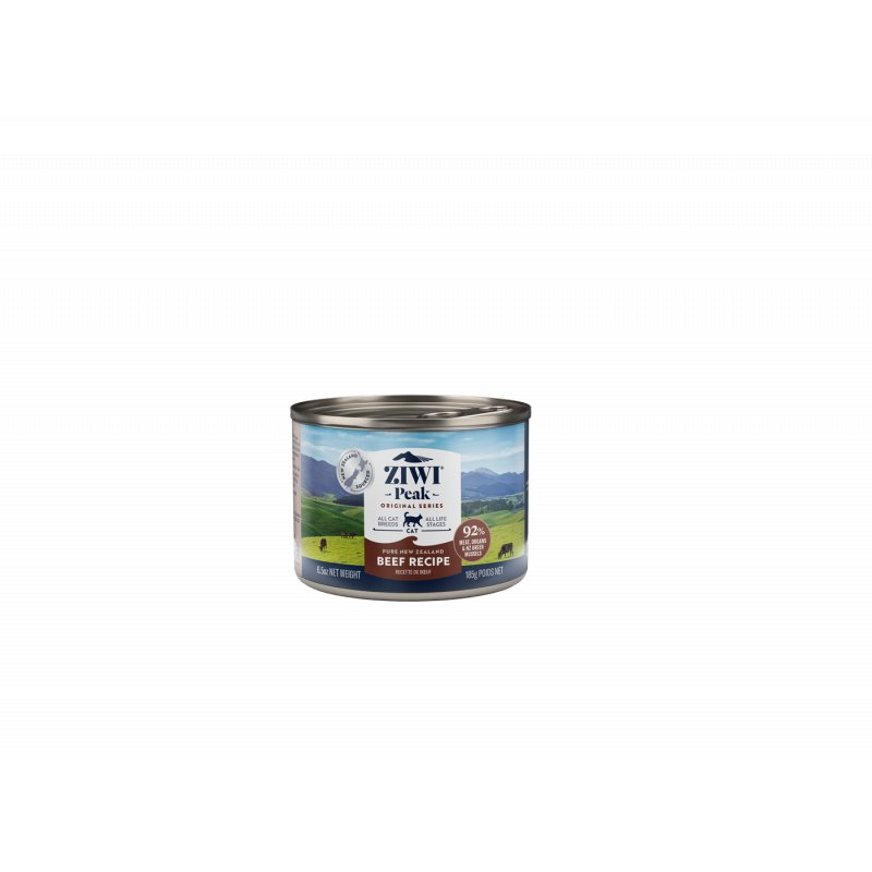 Ziwipeak - Beef wet food for cats 185 gr. - (zp062)