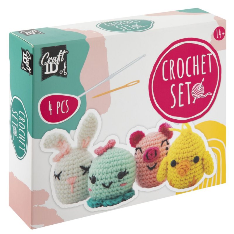 Craft ID - Crochet kit animals - 4 pcs (CR1721/GE)