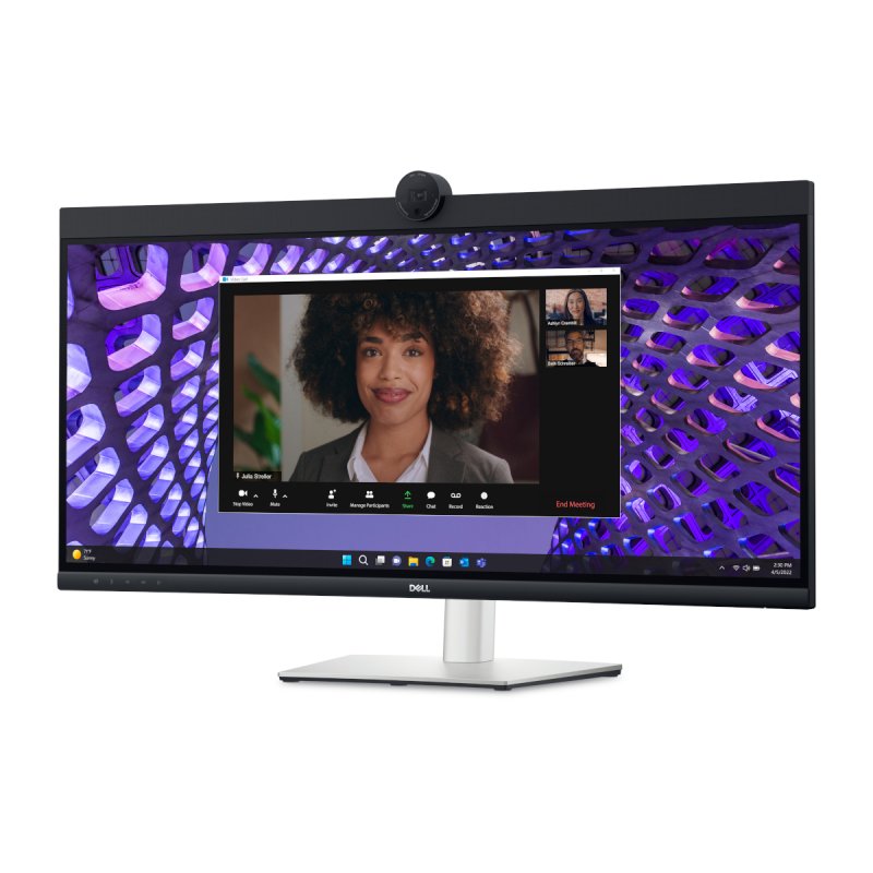 Moniteur 34.1" WQHD incurve Video conference Dell P3424WEB