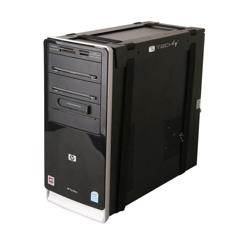 Techly ICA-CS 60 support pour unité centrale Support de CPU monté sur bureau Noir