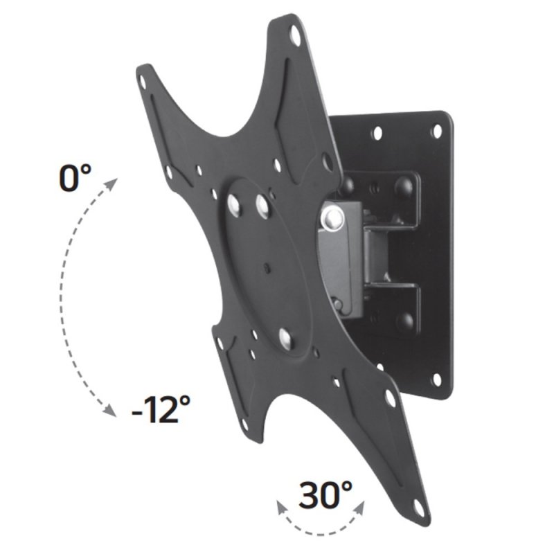 Techly 19-37 Wall Bracket for LED LCD TV Tilt 1 Swivel Black ICA-LCD 2900B