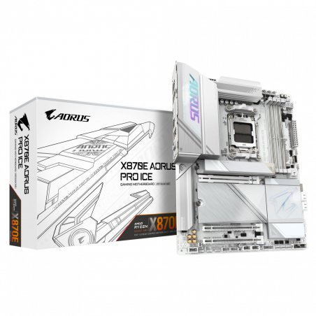 X870E AORUS PRO ICE (silber)