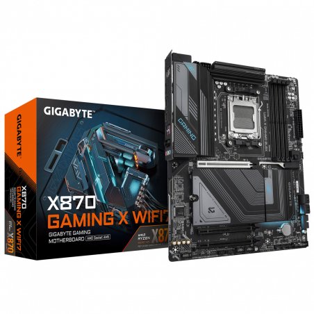 GIGABYTE X870 GAMING X WIFI7 Carte Mère - Prend en charge les processeurs AMD Ryzen 9000, 16 2 2 phases VRM, jusqu'à