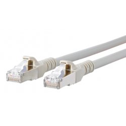 Cordon Cat.6A AWG26 gris, 0,5 m 1308450533-E