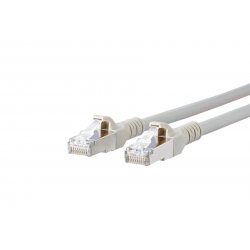 Cordon Cat.6A AWG26 gris, 1,0 m 1308451033-E