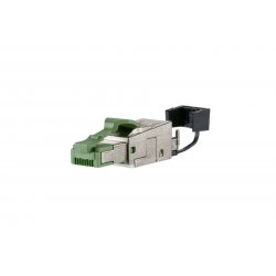 METZ CONNECT 130E405032PE wire connector RJ-45 Green, Silver
