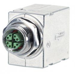 METZ CONNECT MWN811A415 cable gender changer M12 RJ-45 Metallic