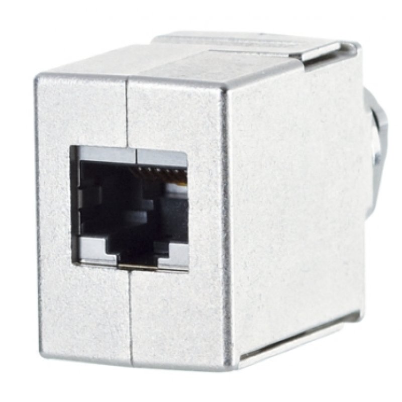 Coupleur M12 code X / RJ45 - droit Traversée de cloison pr baie électrique