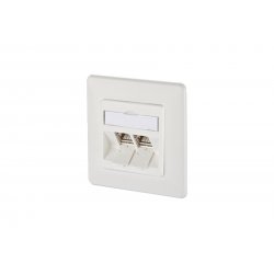 Module Cat.6A 2 ports 270°M UP Blanc pur RAL 9010