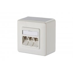 Module Cat.6A 3 ports 270°M AP Blanc pur RAL 9010