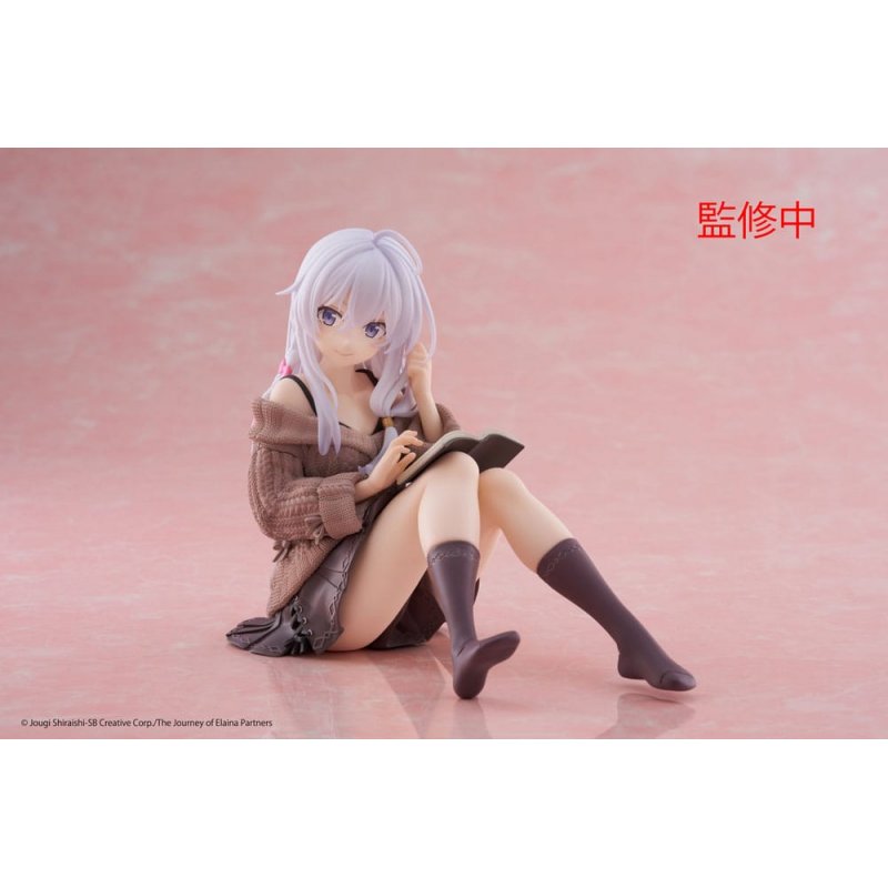 Wandering Witch: The Journey of Elaina statuette PVC Desktop Cute Figure Elaina Casual Clothes Ver. 13 cm