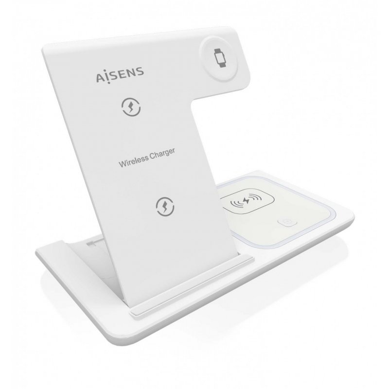 AISENS ASCH-15W3WC044-W mobile device charger Headset, Mobile phone, Smartphone, Smartwatch White USB Wireless charging
