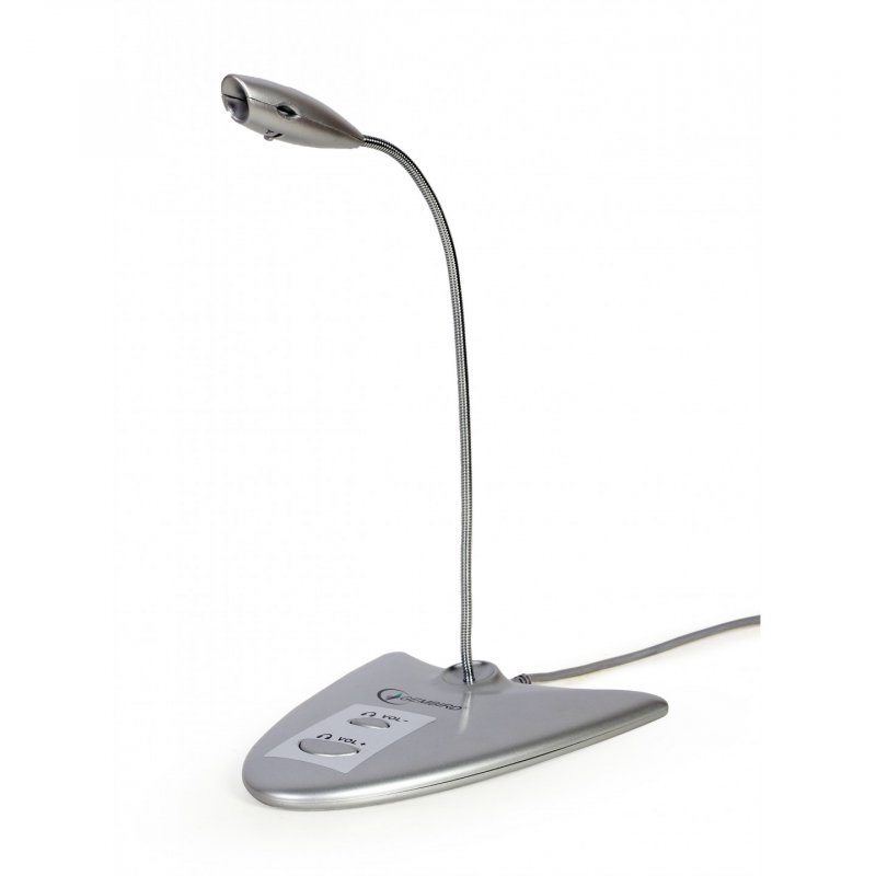 Gembird MIC-DU-01 microphone Argent Microphone de PC