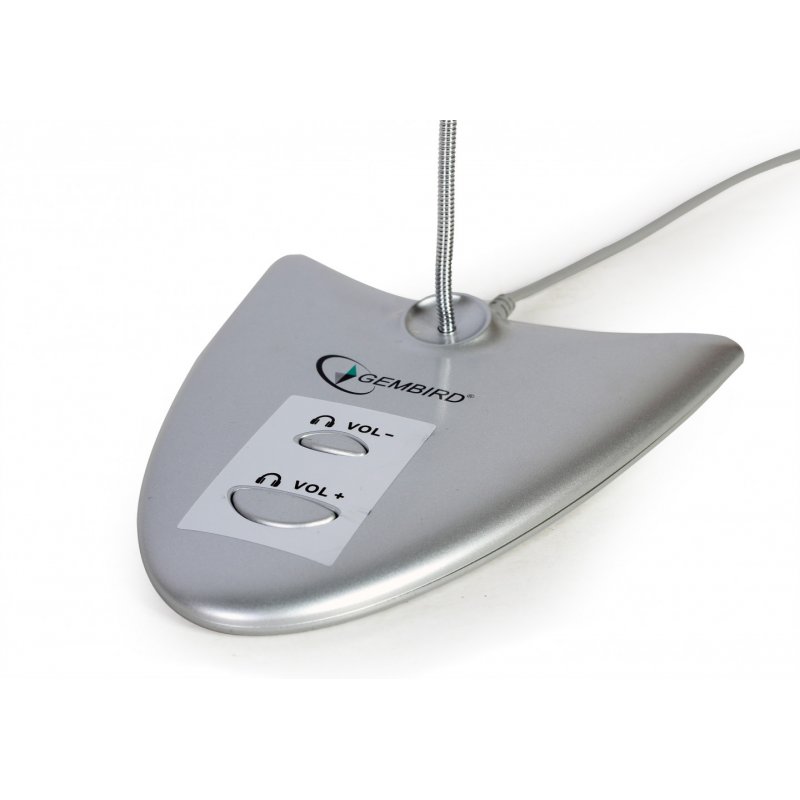 Gembird MIC-DU-01 microphone Argent Microphone de PC