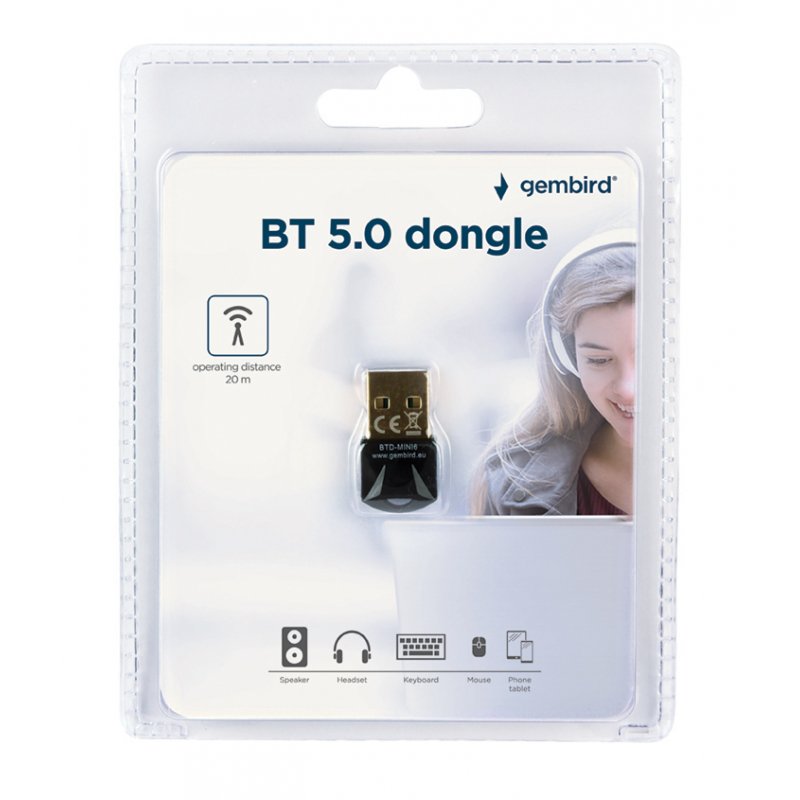 Gembird BTD-MINI6 carte réseau Bluetooth