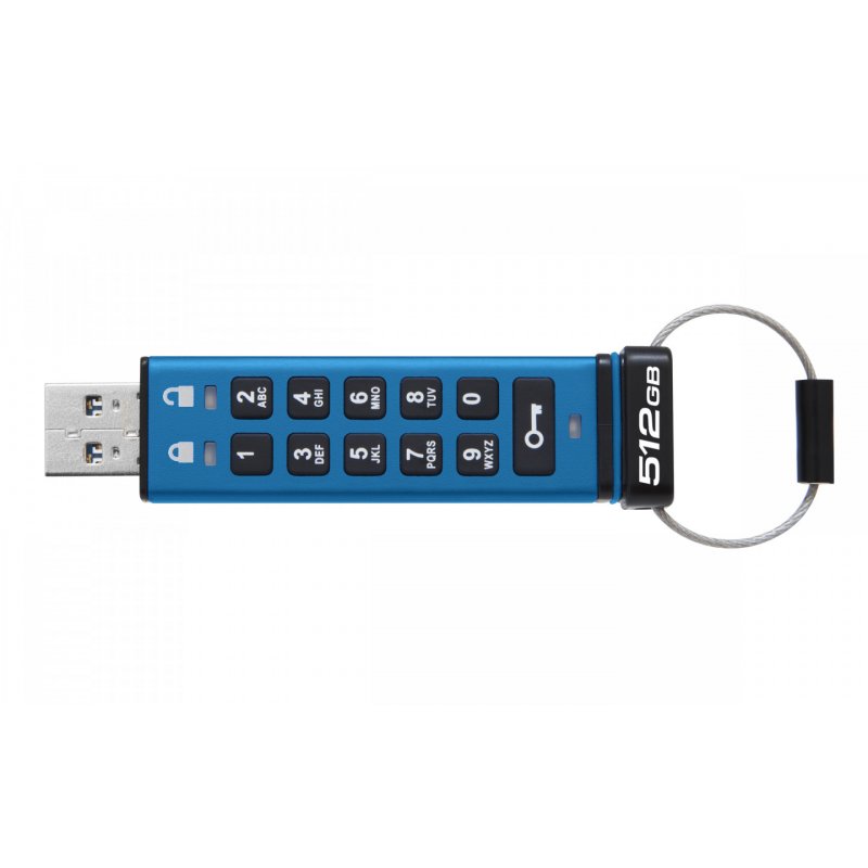 Kingston Technology IronKey 512GB Keypad 200, FIPS 140-3 Lvl 3 (Pending) AES-256 Encrypted