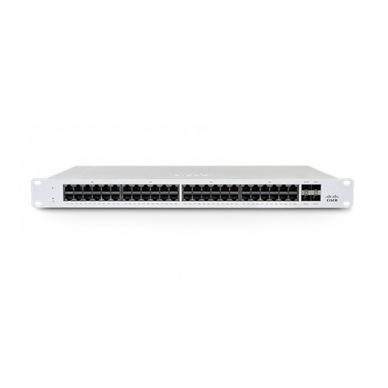 Cisco Meraki MS130-48P Managed L2 Gigabit Ethernet (10/100/1000) Power over Ethernet (PoE) 1U White