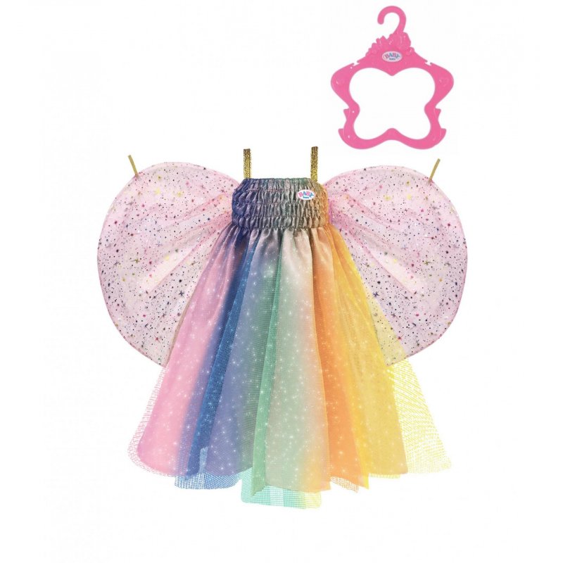 Zapf BABY born Regenbogen Kleid 43cm