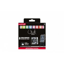 Uni - Chalk Marker PWE-5M, set of 8 markers (401580)