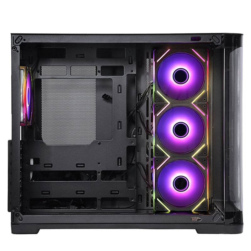 Boitier Moyen Tour ATX iTek Dark Cave Curved (Noir)