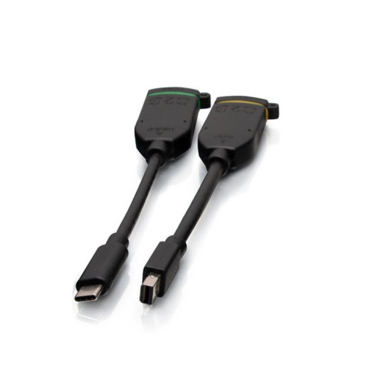 C2G Boucle d’adaptateurs universelle dongle HDMI 4K avec Mini DisplayPort™ et USB-C à code couleur