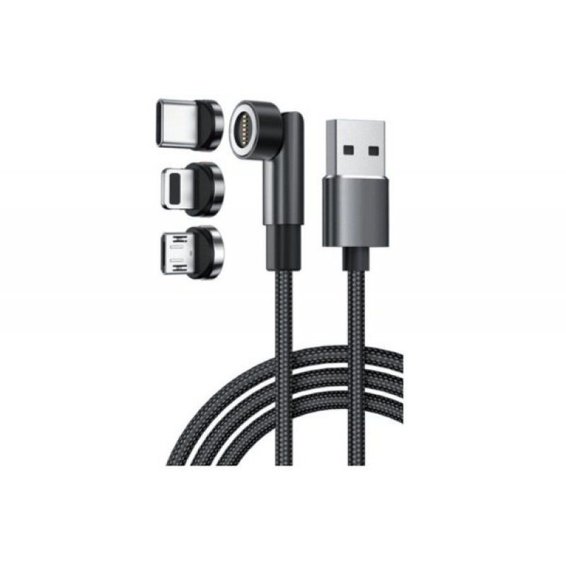 USB Charging Cable with 3 micro B, USB-C , lightning