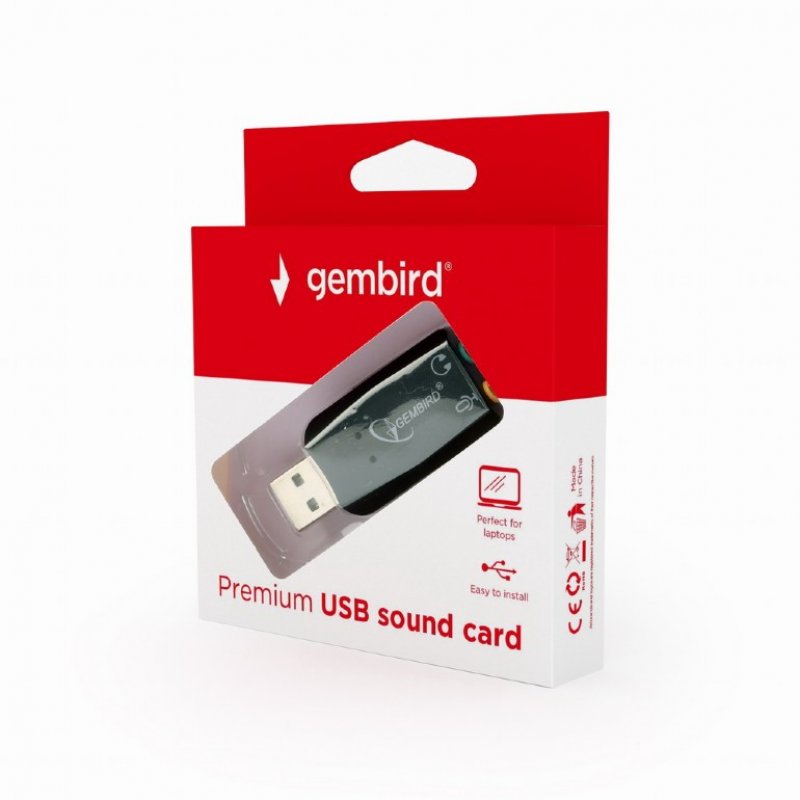 Gembird SC-USB2.0-01 changeur de genre de câble 2 x 3.5mm Noir