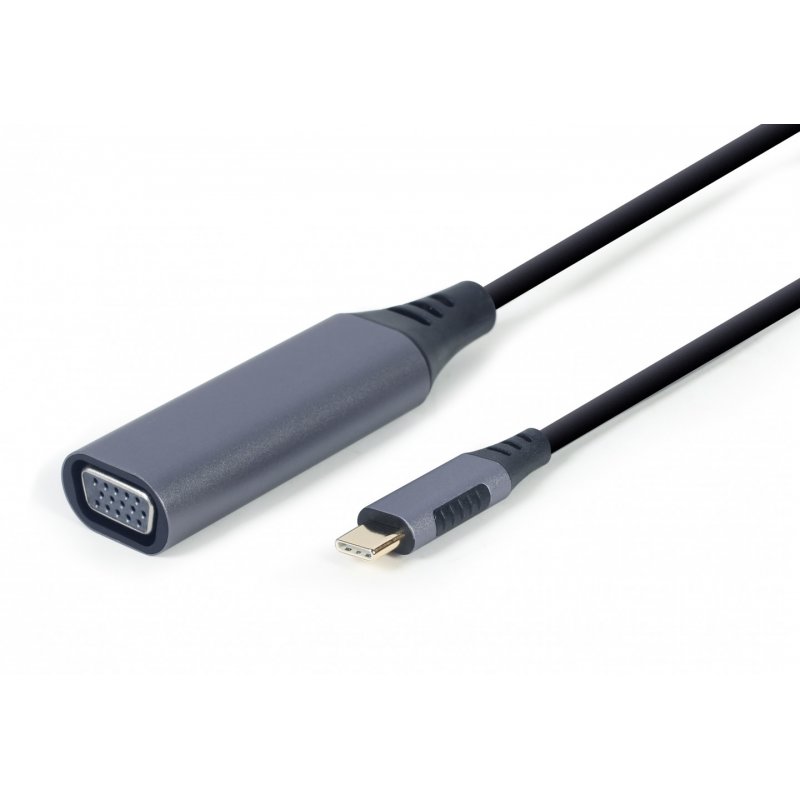 Cablexpert A-USB3C-VGA-01 câble vidéo et adaptateur 0,15 m USB Type-C VGA (D-Sub) Gris