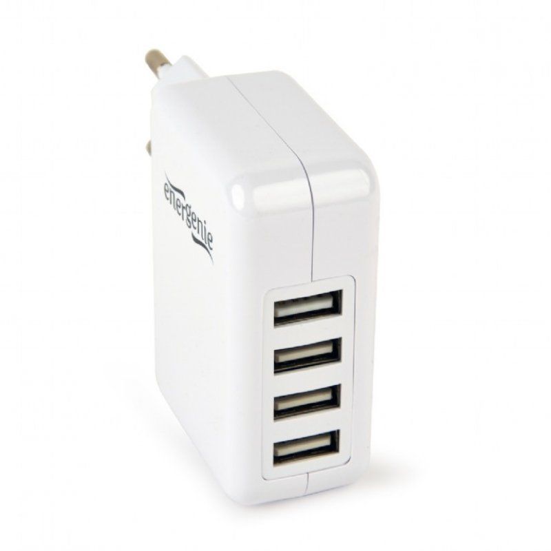 EnerGenie EG-U4AC-02 chargeur d'appareils mobiles Universel Blanc Secteur Intérieure