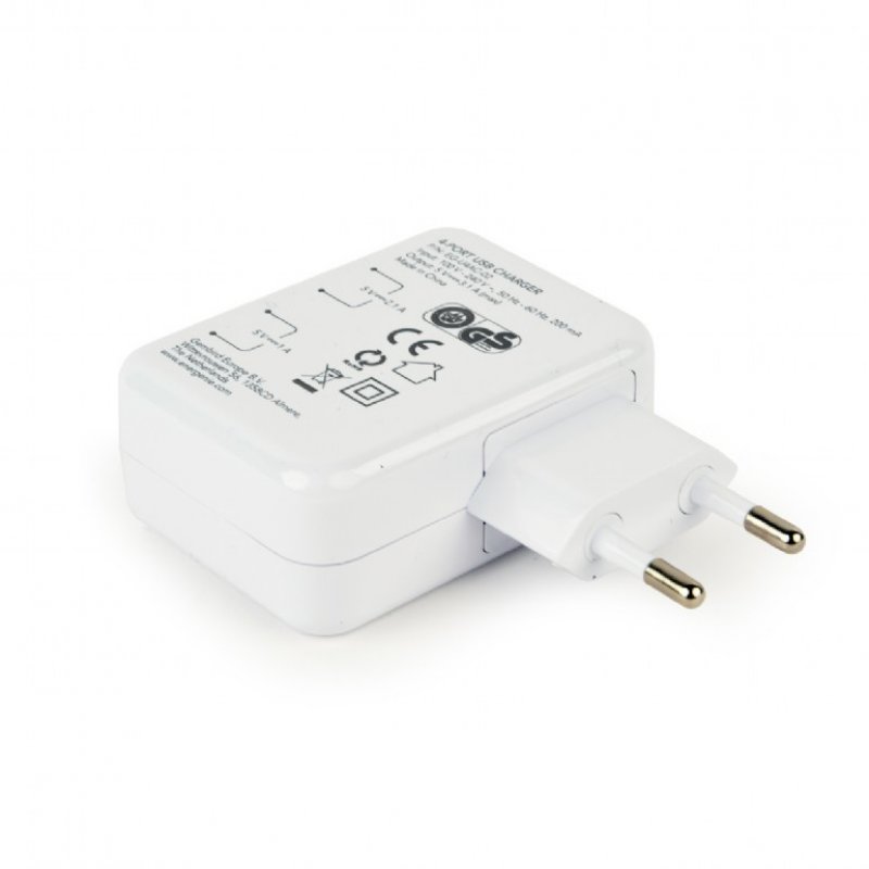 EnerGenie EG-U4AC-02 mobile device charger Universal White AC Indoor