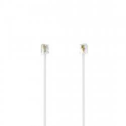 Hama 00201133 câble de téléphone 3 m Blanc