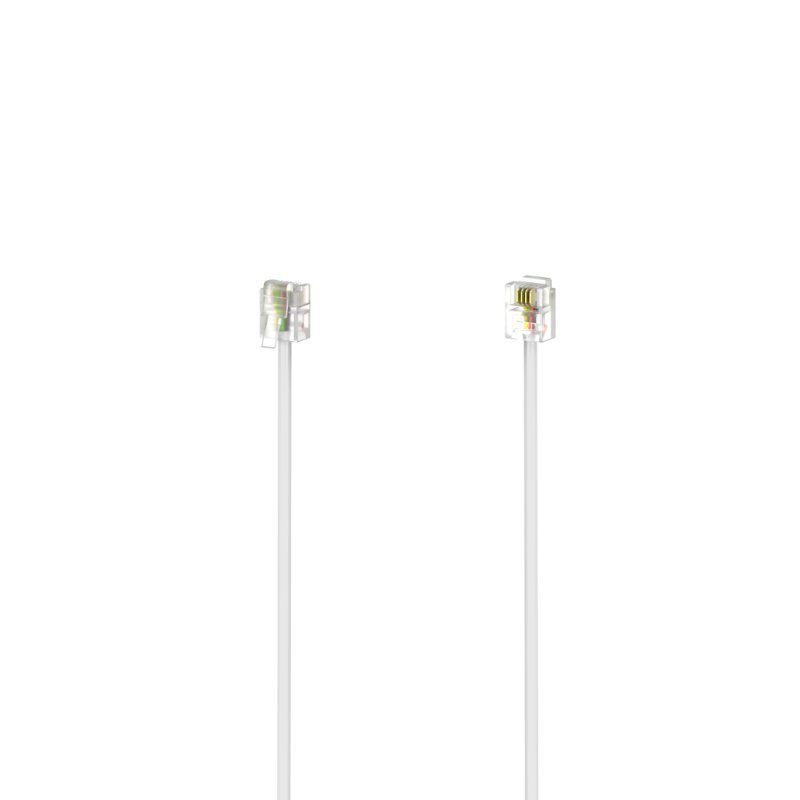 Hama 00201133 câble de téléphone 3 m Blanc