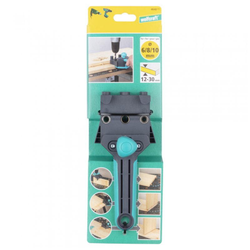 wolfcraft GmbH Guide d'assemblage bois à main levée - Gabarit pour assemblages bois