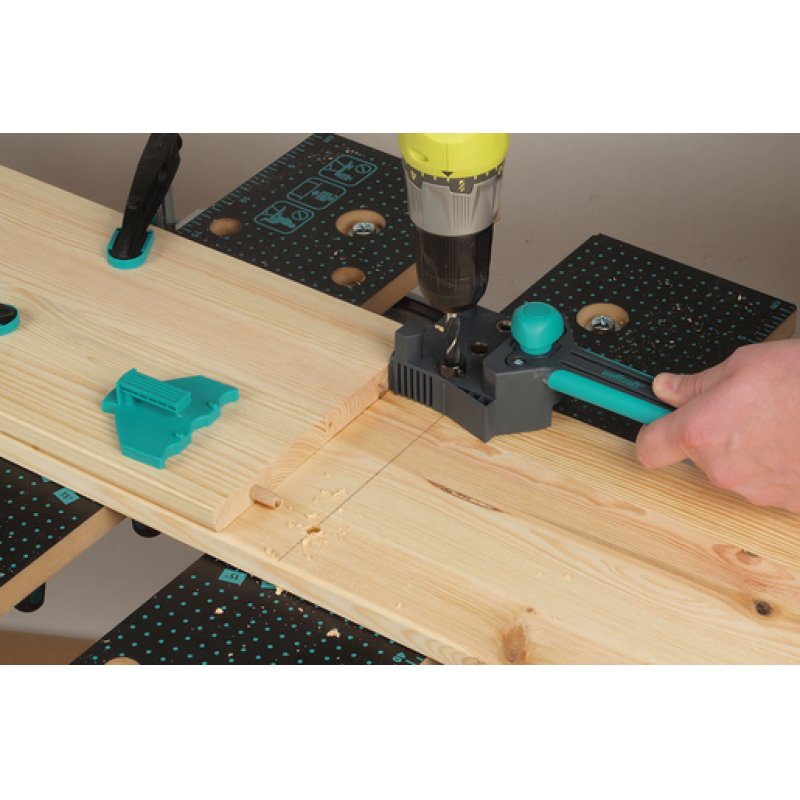 wolfcraft GmbH Guide d'assemblage bois à main levée - Gabarit pour assemblages bois