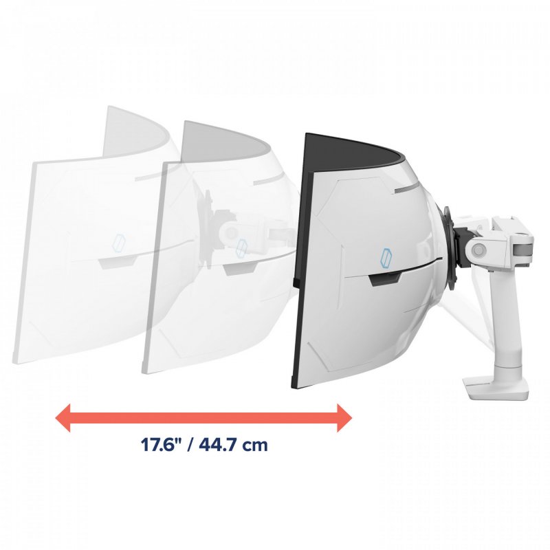 HX Monitor Arm mit VHD-Gelenk, Tischhalterung (weiß, für 1000 R Curved Monitore)