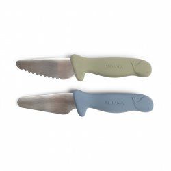 Filibabba - Beginner's cutting knives - 2-pack - Powder Blue Green - (FI-03337)