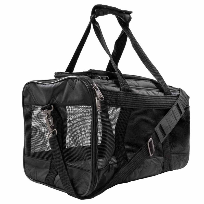 SHERPA - Deluxe Pet Carrier Black Medium 43x28x26,5cm Max 7kg - (7856306550332)