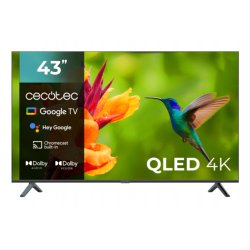 TELEVISIÃ?N QLED 43" CECOTEC 4K UHD GOOGLE TV HDMI USB GOOGLE CHROMECAST