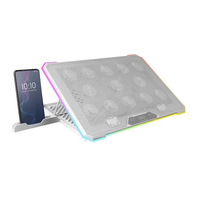 Mars Gaming MNBC13W système de refroidissement pour ordinateurs portables 43,2 cm (17") Blanc