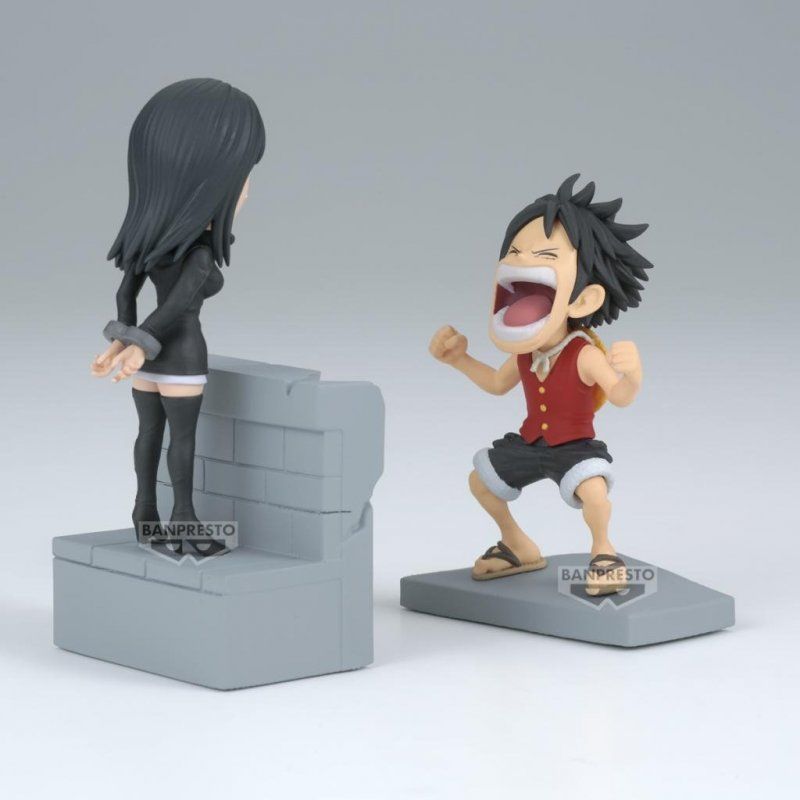 ONE PIECE - Luffy & Nico Robin - Figurine WCF Log Stories 10cm