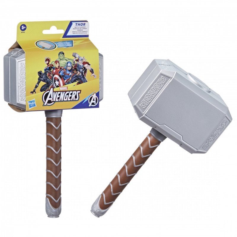Marvel Avengers Thor Battle Hammer Roleplay Toy for Kids 5 