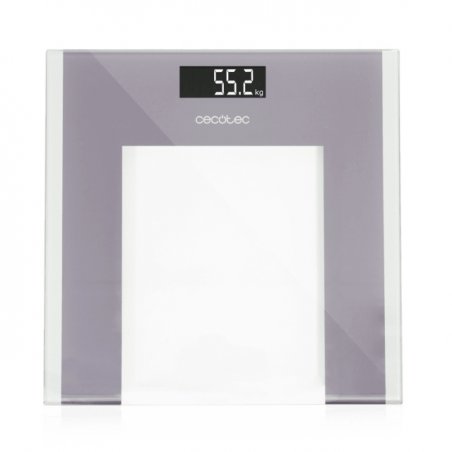 Cecotec Surface Precision Healthy Carré Gris, Transparent, Blanc Pèse-personne électronique