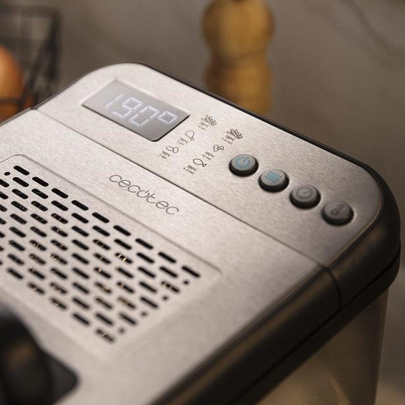 Cecotec Cleanfry Luxury 4000 Unique 4,2 L Autonome 3270 W Friteuse Noir, Acier inoxydable
